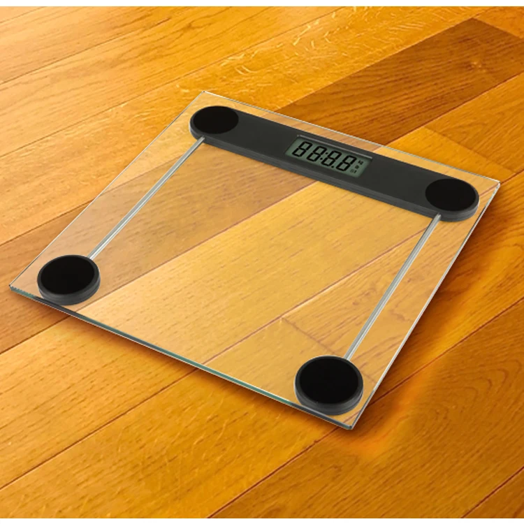 High Quality bathroom digital weight balanza Glass Pl 180KG/400lb electronic personal scale