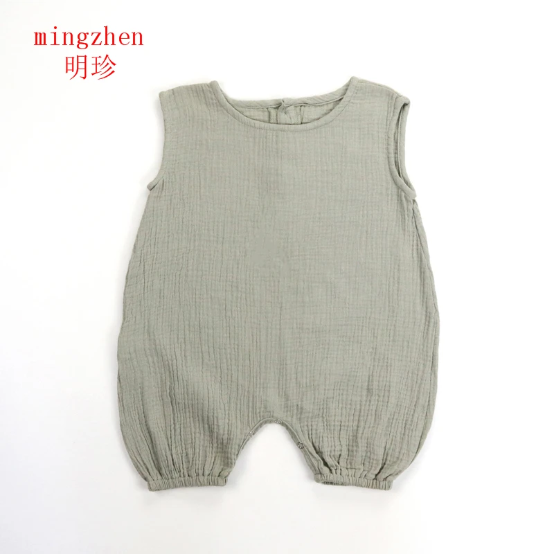 
2021 wholesale pajamas cotton bamboo tie dye neutral summer baby clothes boy baby rompers for toddlers 