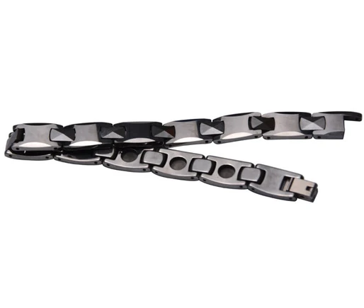 Classic Minimalist 10-15 Mm High Quality Frosted Finish Black Hand Watch Chain For Men