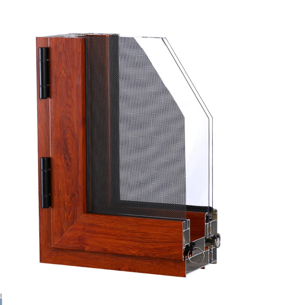 European Custom Glass Windows Corner Casement Profiles Aluminium Extrusion Profiles