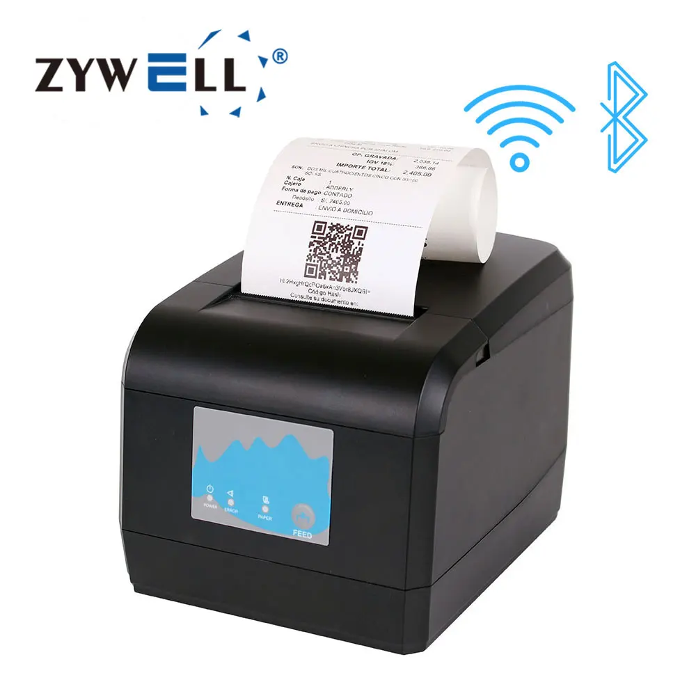 80mm bill printer thermal receipt printer for small business ZY908 cheap USB WIFI pos printer