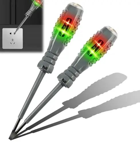 2-in-1 High Torque Strong Magnetic Screwdriver Electricity Detector,12V-250V Non Contact Voltage Detector