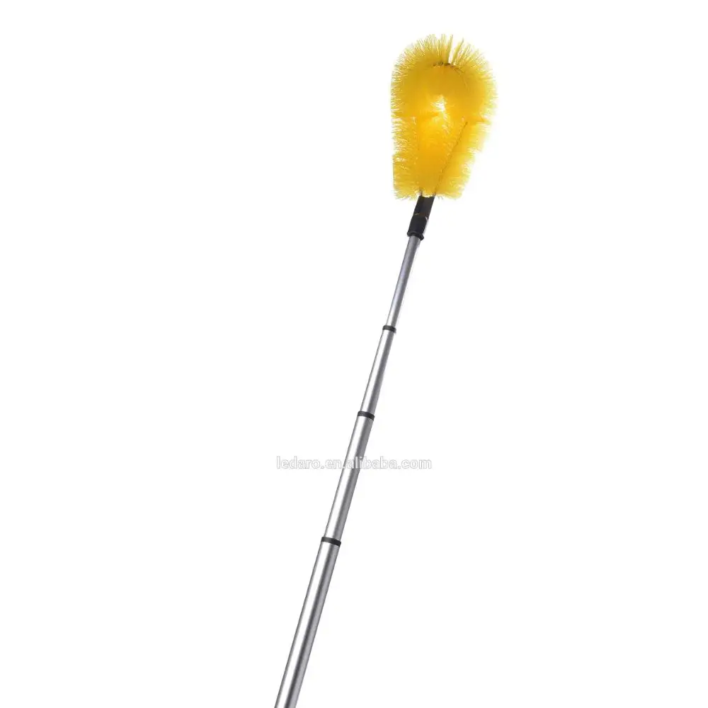 Gutter Cleaning Brush Roofing Guard Cleaner Tool Telescoping Pole Hard Bristles Long Handle Cobweb Duster Ceiling Plastic Hand