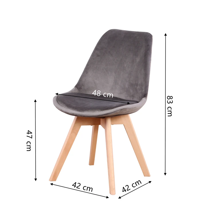 
Super Quality dining cross wooden legs Tulip Chair 