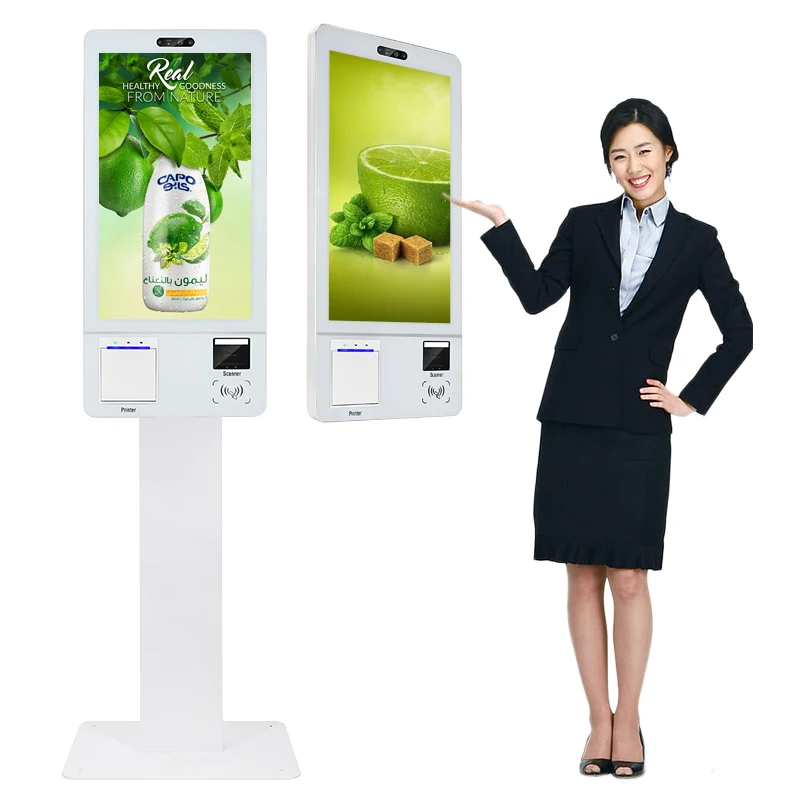 23.8 32 Inch Kiosk Touch Screen Android Wi-Fi Printer Self Service Kiosk Price Payment Kiosk