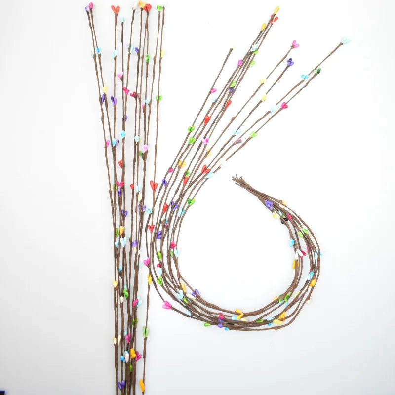 
1pc 40cm Artificial Wreath Small Berry Rattan Flower Garland Material DIY Craft Headband Decor Accessories 