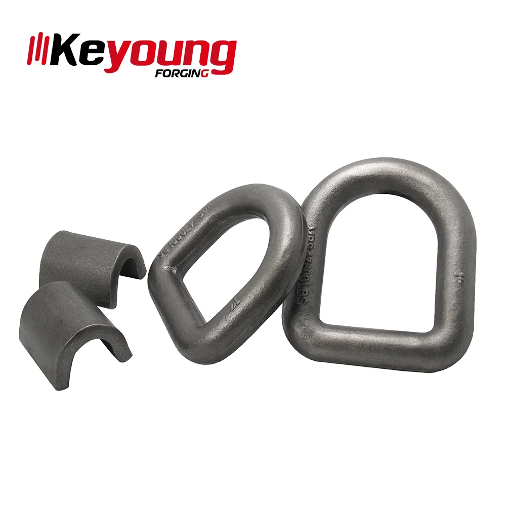 High Efficiency Professional Forged Weld On Lashing D Ring With Plate