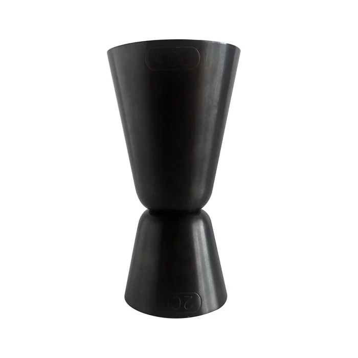 2/4 CL stainless steel bronze plated double cocktail jigger for bartender