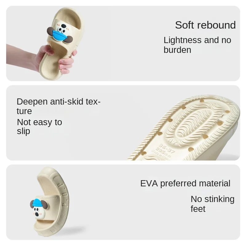 Summer outside wear on the sense of poop slippers female thick soles anti-slip and anti-odor feet eva sandals indoor home breath