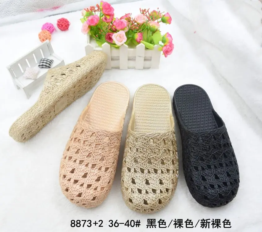 100% Eco-friendly  lady slipper light weight pure color Indoor siliper chappal
