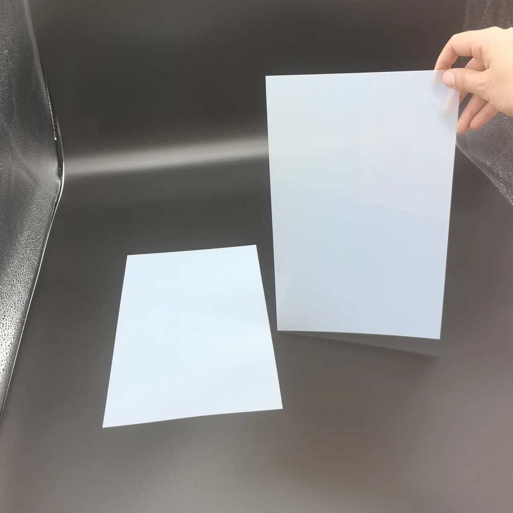 Translucent Milky White PET Mylar Material Film Sheet Film, 0.25 mm