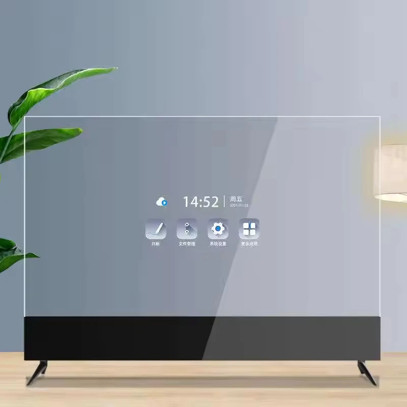 New Arrival 55-Inch Transparent OLED Screen Display Multi-Function Capacitive Display Video Android Operating System