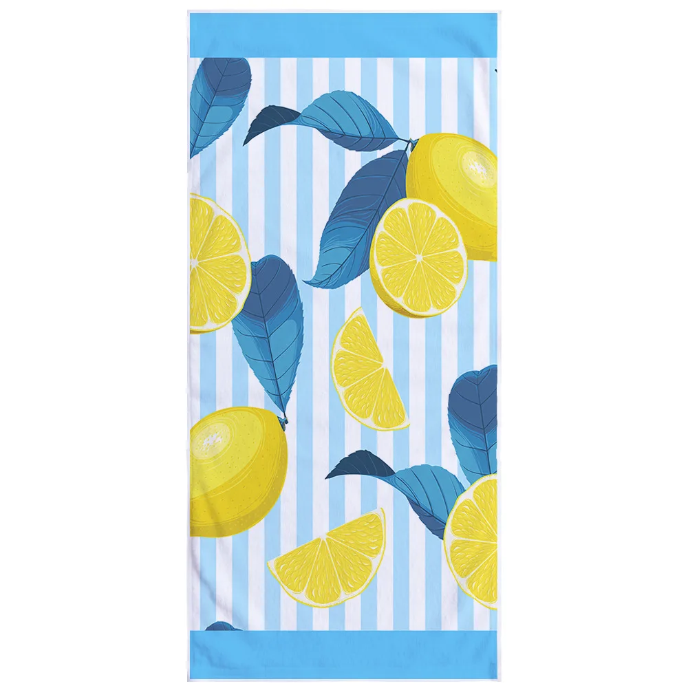 Fruit Designs Digital Print Mandala Recycled Microfiber Swimming Gym Beach Towel
