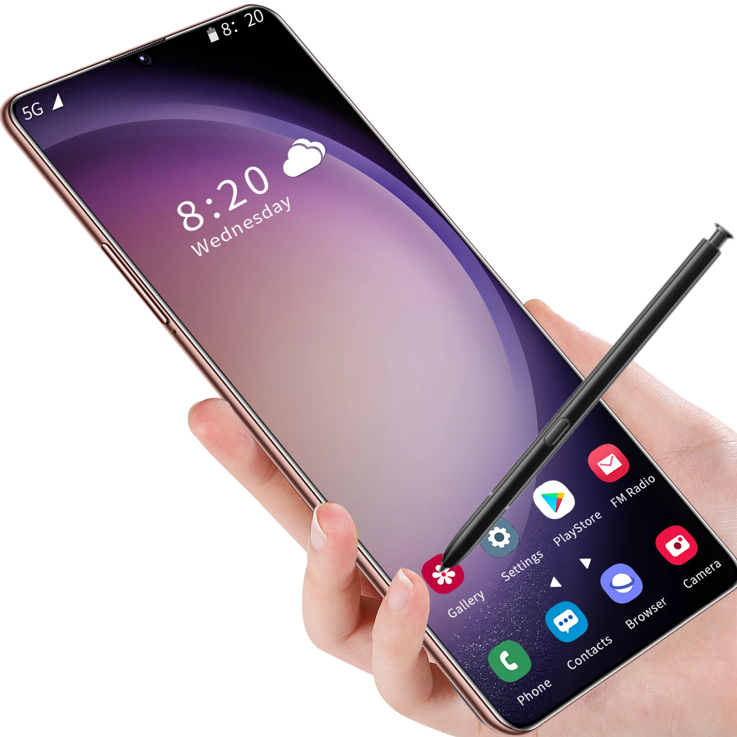 unlocked 5G LTE Mobile Phone S23 Ultra 16GB+1T Android Smartphone 7.2 Inch big Screen Cellphone With s23 ultra cover stylus