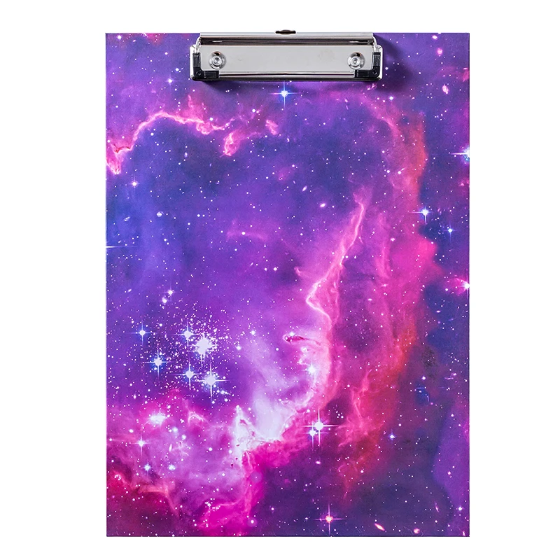 Customized A4 Color hard paper Hanging clipboards File Folder With 120mm flat clips For Office