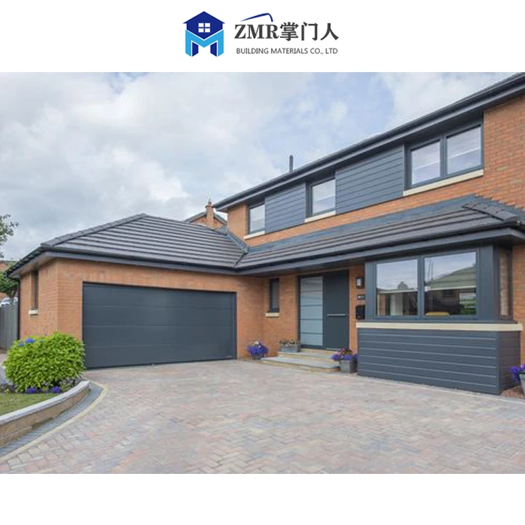 High quality modern villa garage automatic rolling shutter glass aluminum garage door