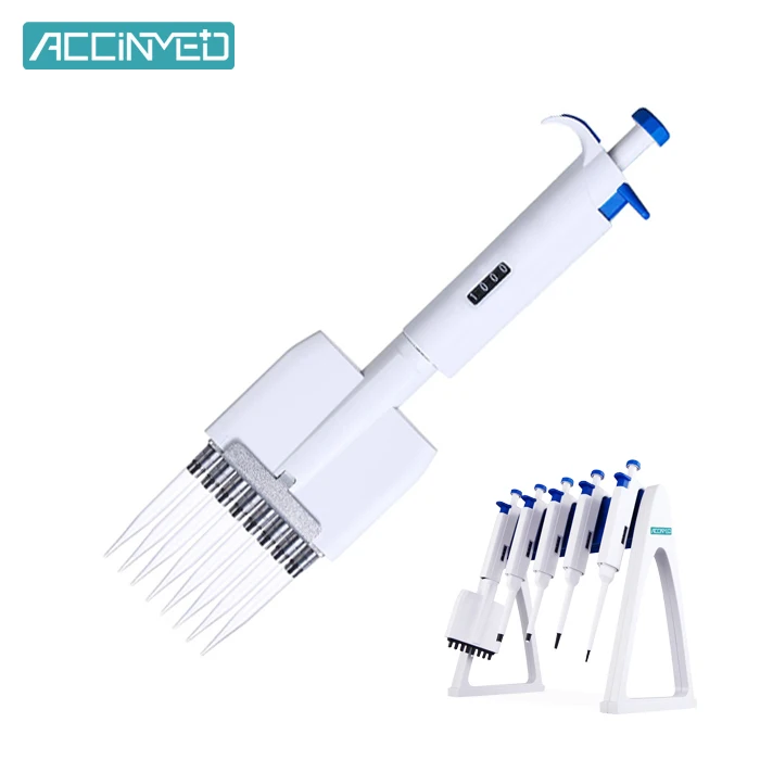 Laboratory Micropipette Set Adjustable Transfer Pipettes Controller Fixed Volume 0.1-5000ul Multichannel Pipettor