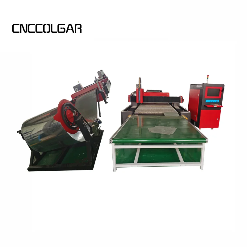 Single Fiber Laser Cutting Machine with laser cutting machine one stop processing line