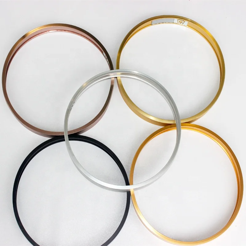 Матовая Золотая алюминиевая круглая рамка 120 см черная для картины анодированная гостиной