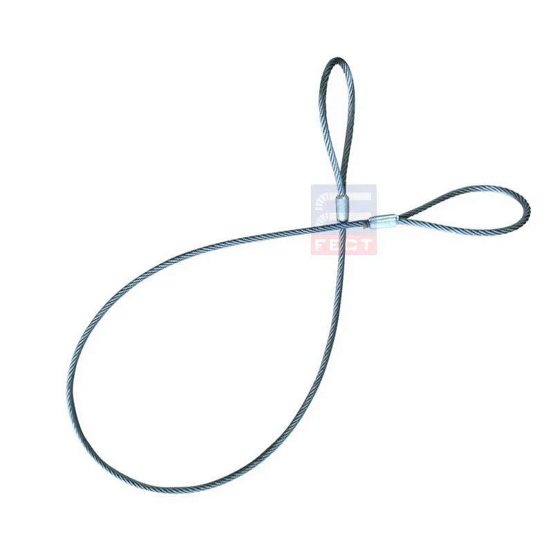 Стропы веревочки провода (сплайсированные + прижатый конец глаза)/стальные стропы веревочки провода для подъема