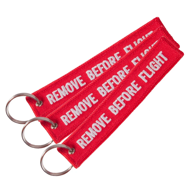 Wholesale Custom Brand Jet Tag Strap Car Jettags Motorcycle  Bicycle Embroidery Logo Letter Keychain Holder Key Chain Tags