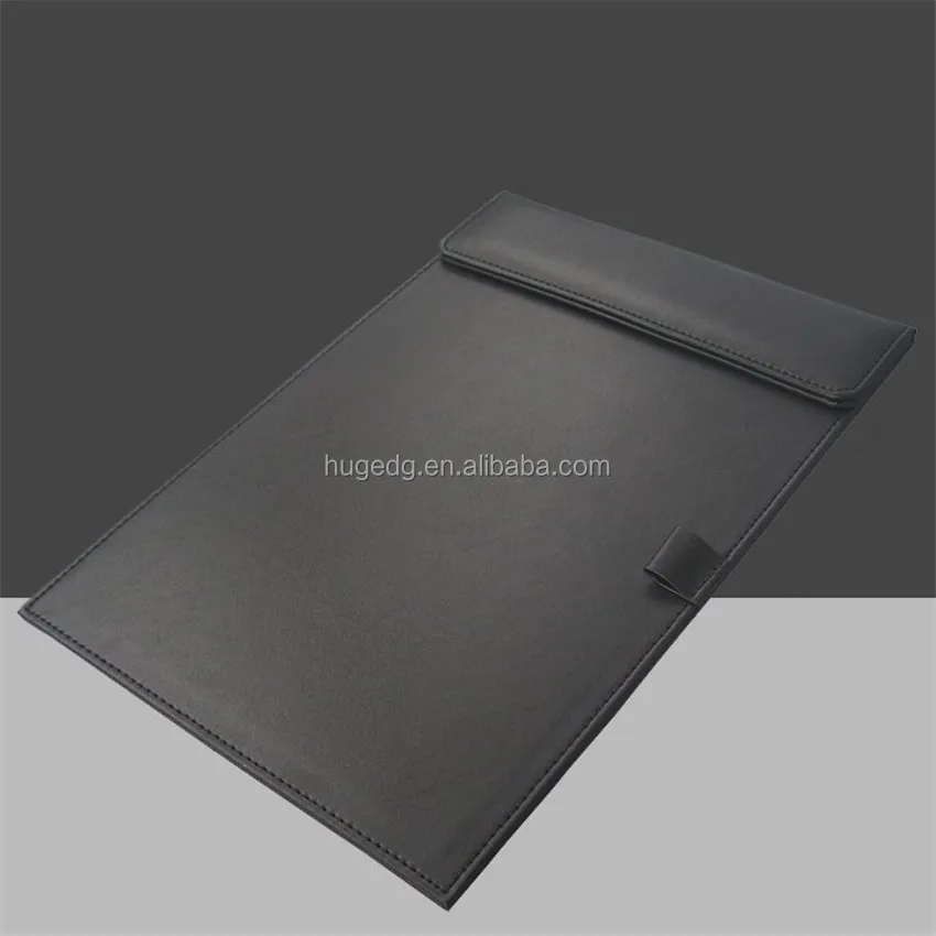 Professional Custom LOGO Office Clipboard A4 Leather Folding Business Signature Pad High-quality Writing Pad