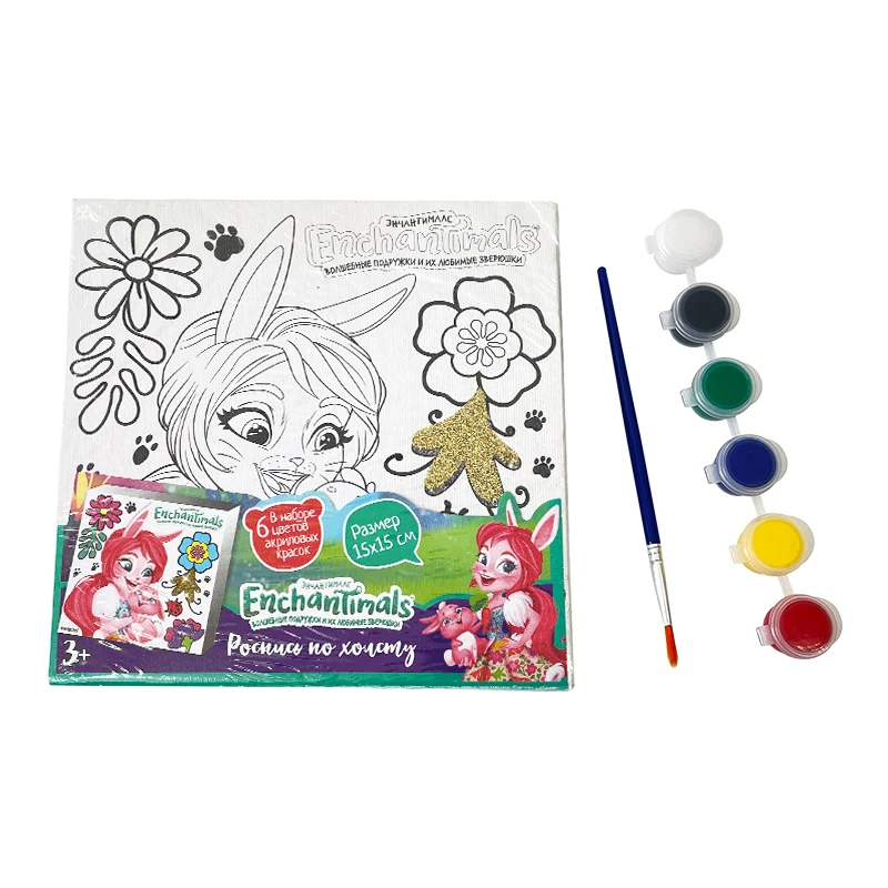 Diy Coloring Painting Kids Coloring Kit Art Drawing Toys Sets canvas educational painting kit With Brush