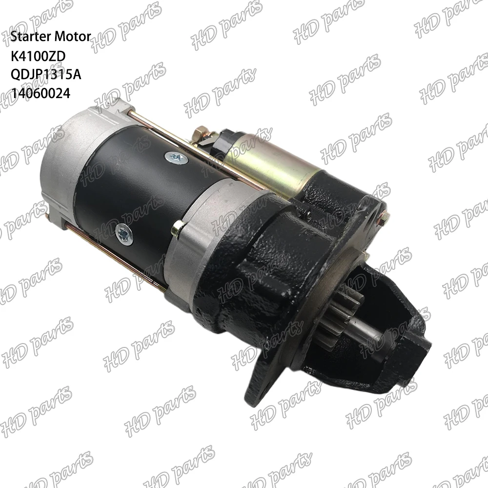K4100ZD Starter Motor 11T 12V 3.7KW QDJP1315A 14060024 Suitable For Weichai Engine Parts