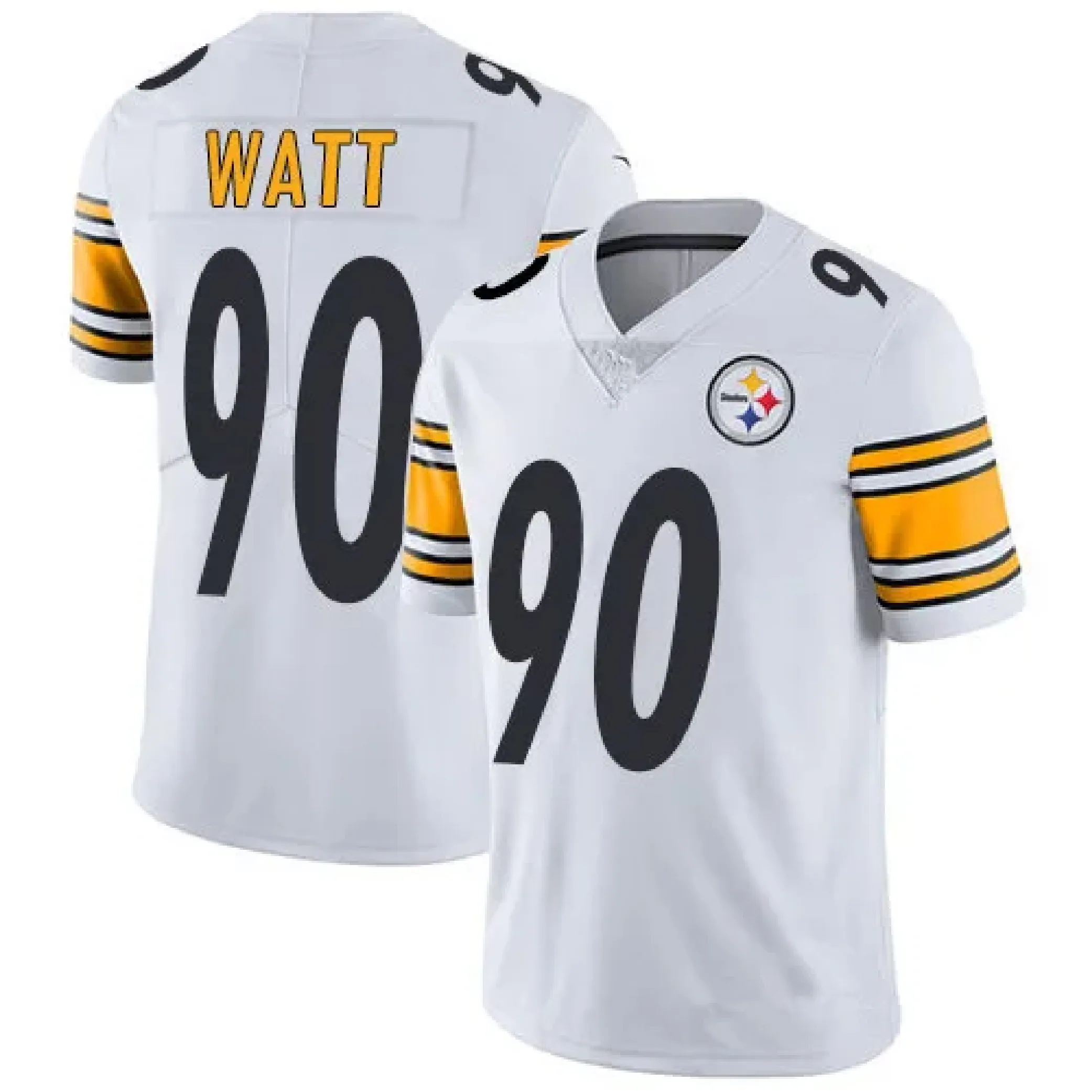 Pittsburgh Jerseys 90 T.J. Watt 22 Najee Harris 10 Trubisky 43 Polamalu Stitched USA Football Sport Shirt Top VP Limited Jerseys