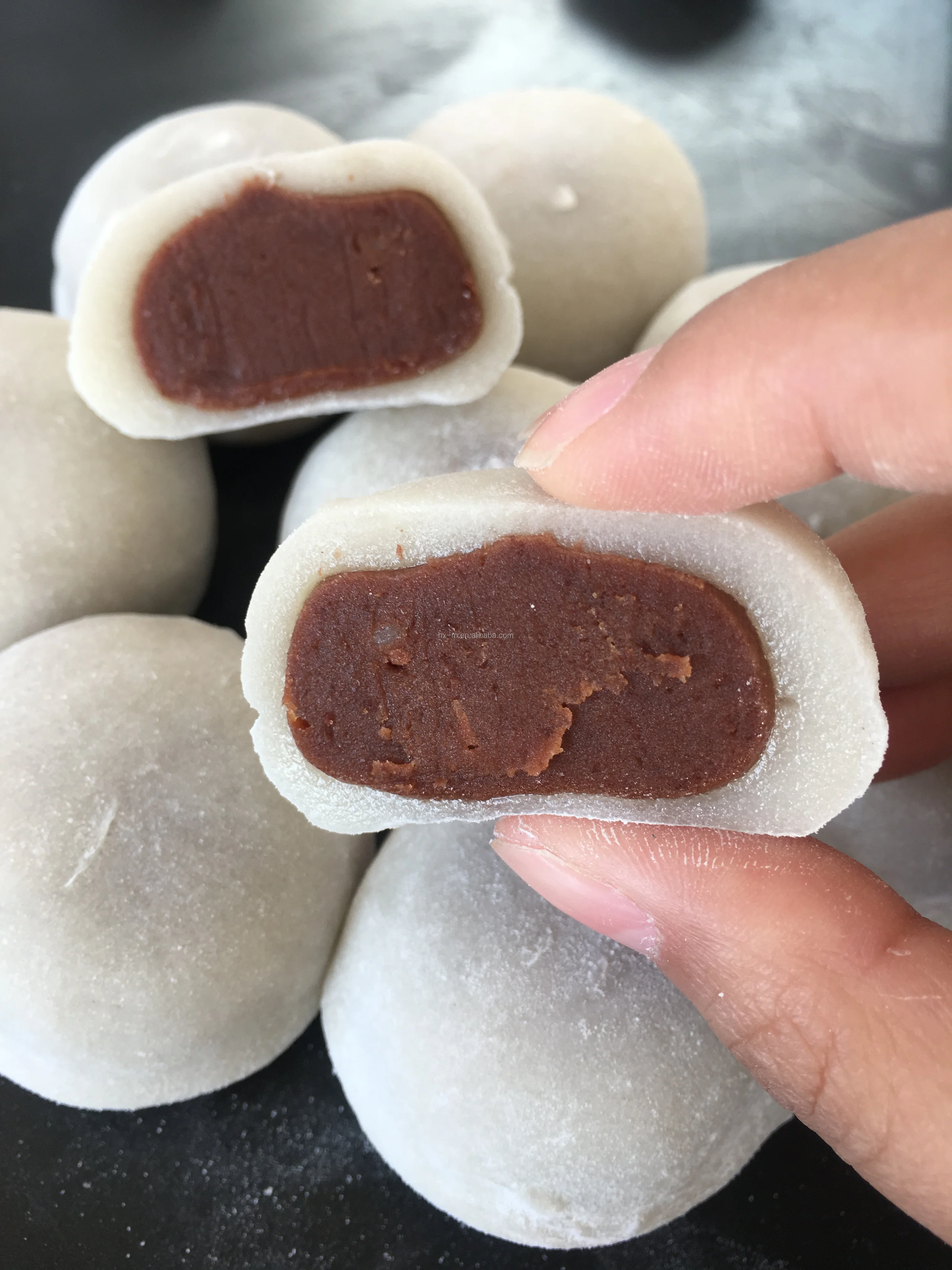 Hanjue Full Automatic High Speed Sweet Japanese Rice Cake Daifuku Mochi Ice Cream Making Machine