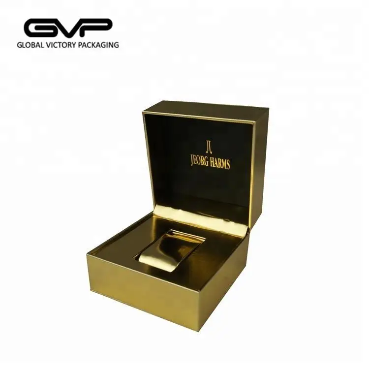 2022 благородные роскошные золотые кожаные подарочные часы с логотипом на заказ коробка из ПУ новый