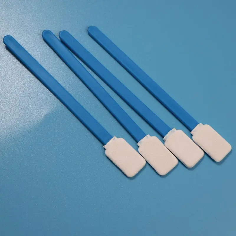 714 Lint Free PP Stick Rectangle Microfiber Cleanroom Swab for Screen Cleaning