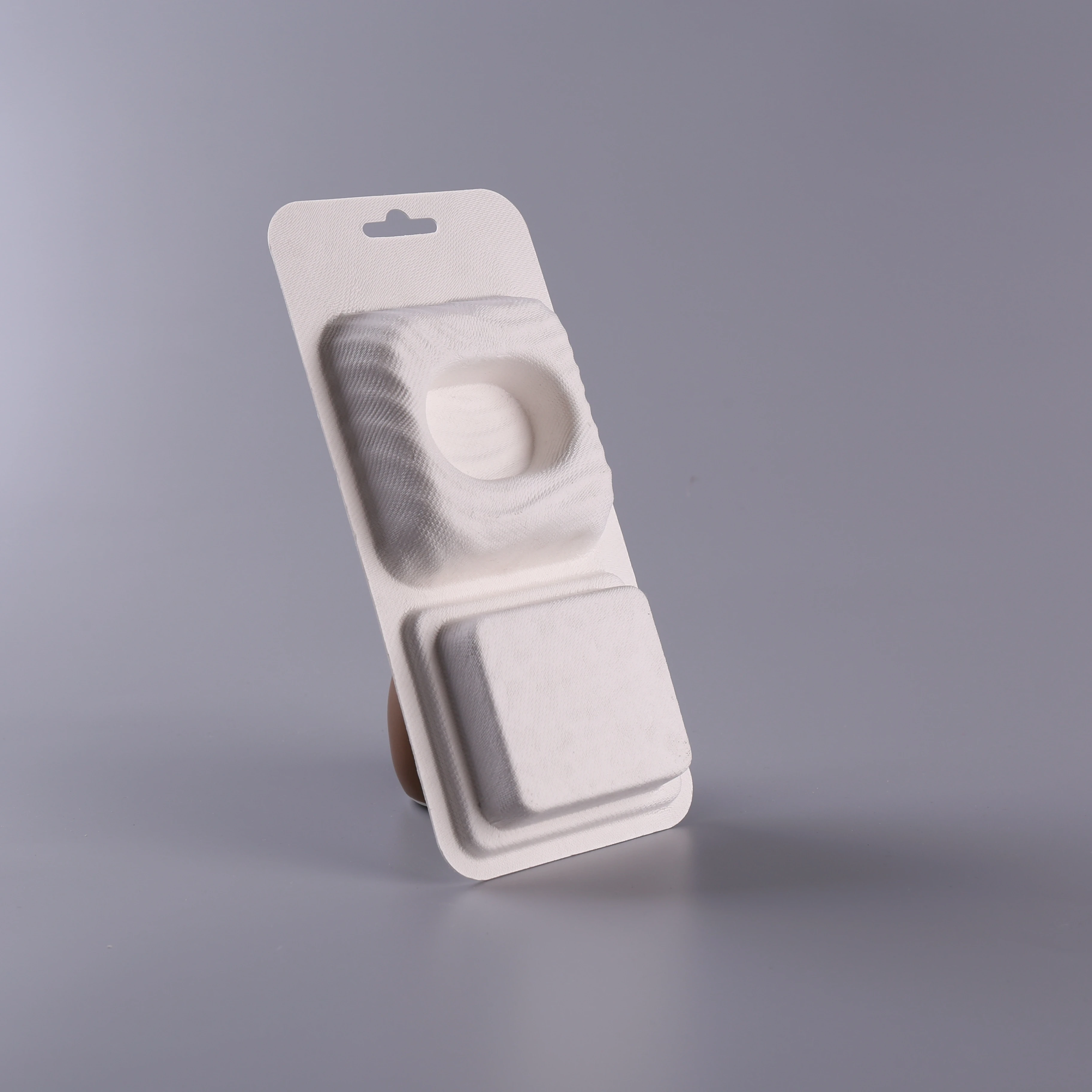 Box Packaging Paper Recyclable Tray  Biodegradable Insert Wholesale Sugarcane Friendly Watch Trays Molded Pulp