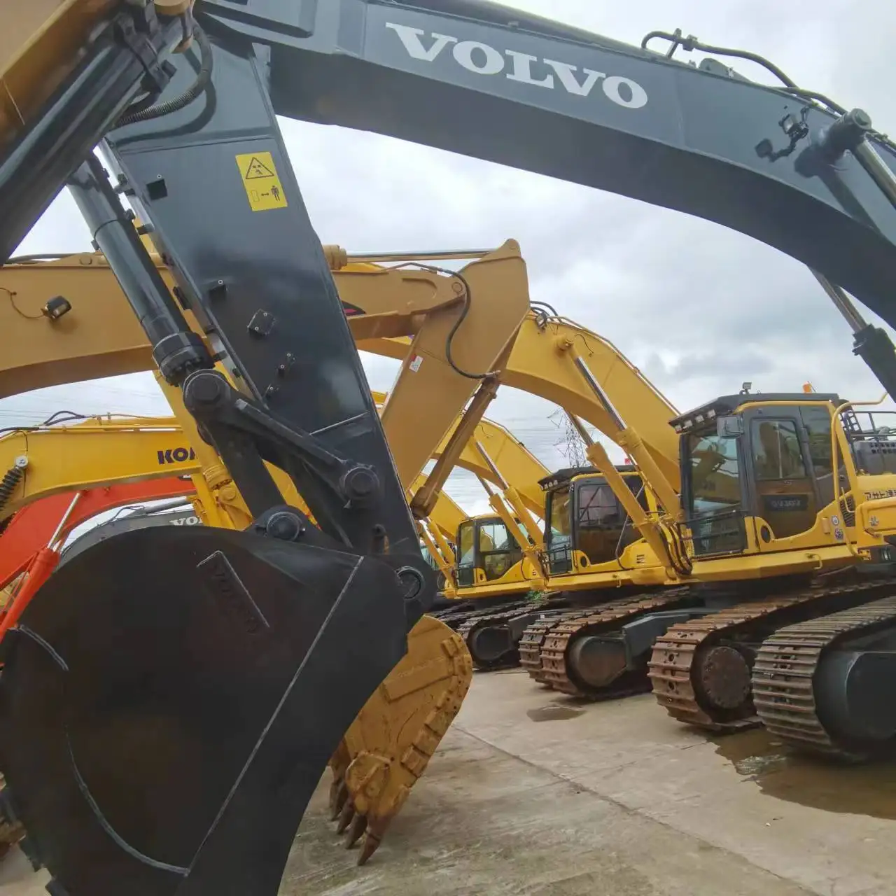 Volvo EC480DL 480 48T Used excavator Second Hand Digger Earth moving machinery 48 ton Heavy Crawler excavator