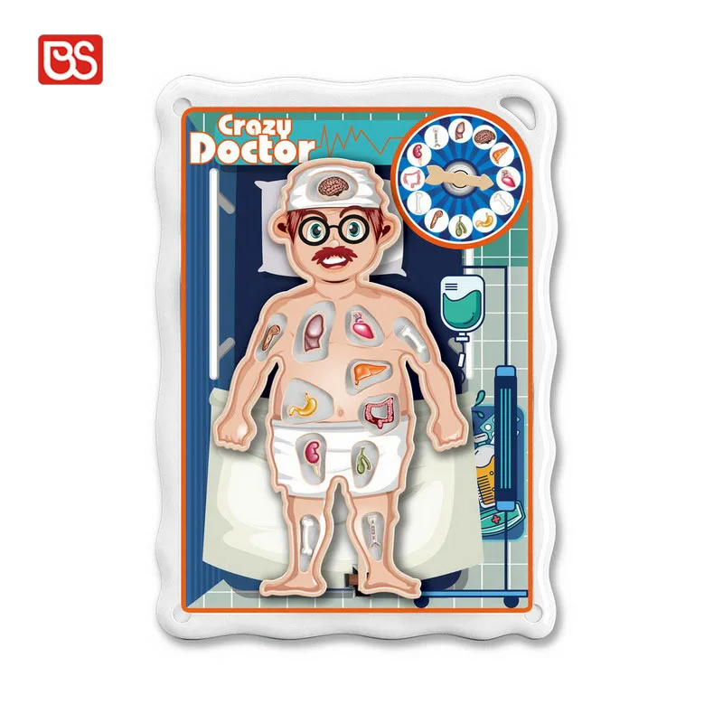 BS Battery Operated Crazy Doctor Play Surgery Desktop Experiment Electric Touch Shock Game With 3*AA