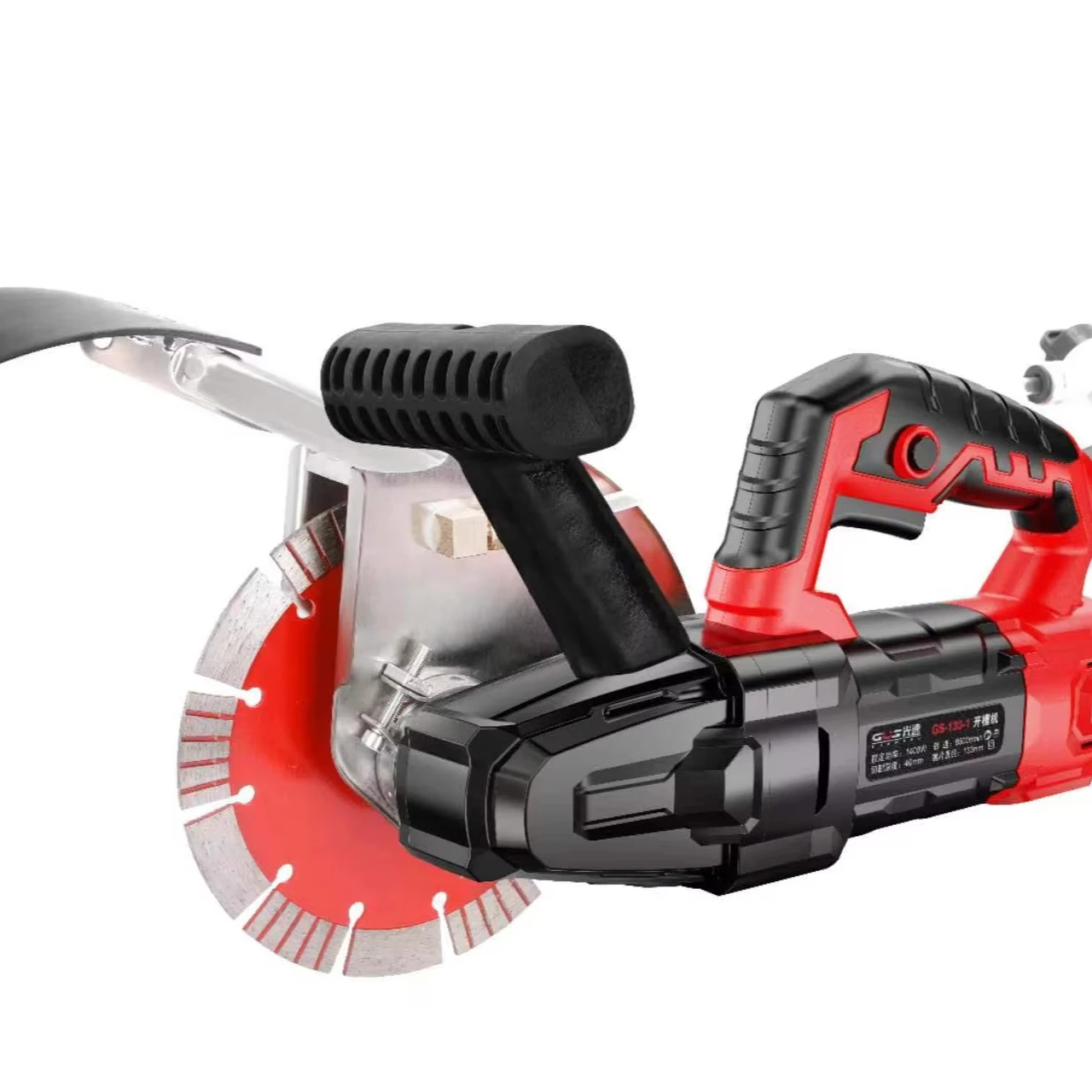 1600w Portable Dust-free Slotting Machine Concrete Cutter Wall Grooving Machine