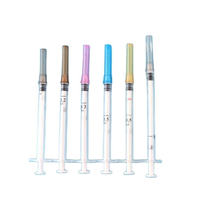 2ml 3ml 5ml 10ml 20ml plastic medical vaccine syringe disposable sterile safety syringe with needle
