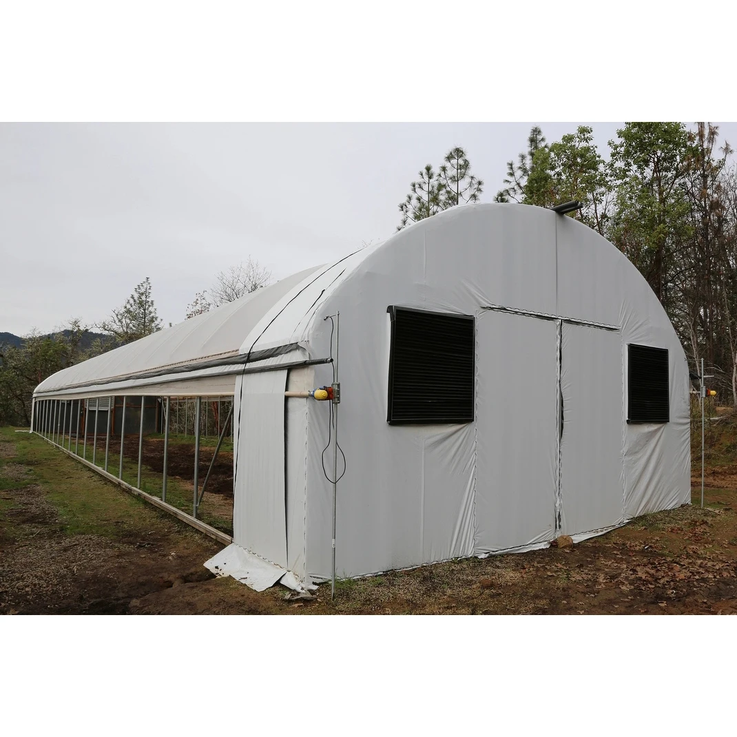 Plastic Film Blackout Light Deprivation Hemp mushroom Tunnel Cheap Pe Agricultural Greenhouses