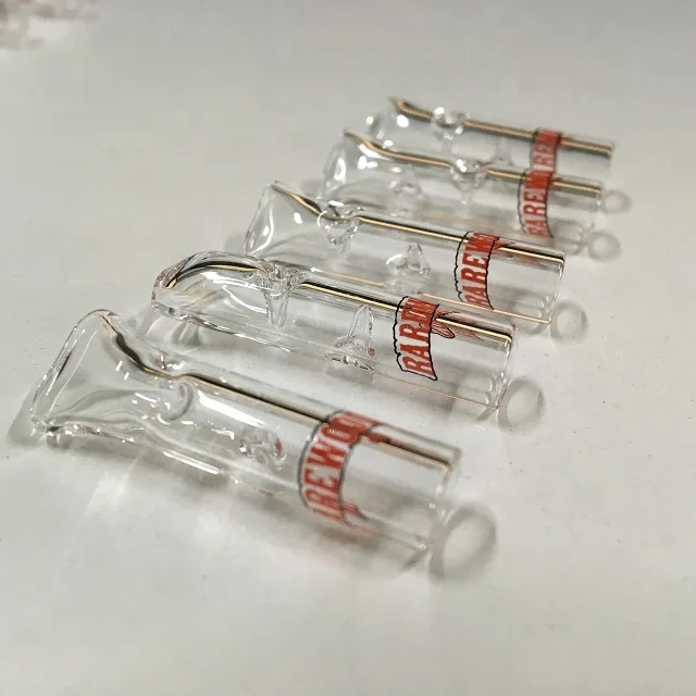 New style glass tip rolling paper tip customize logo filter tip smoking pipe