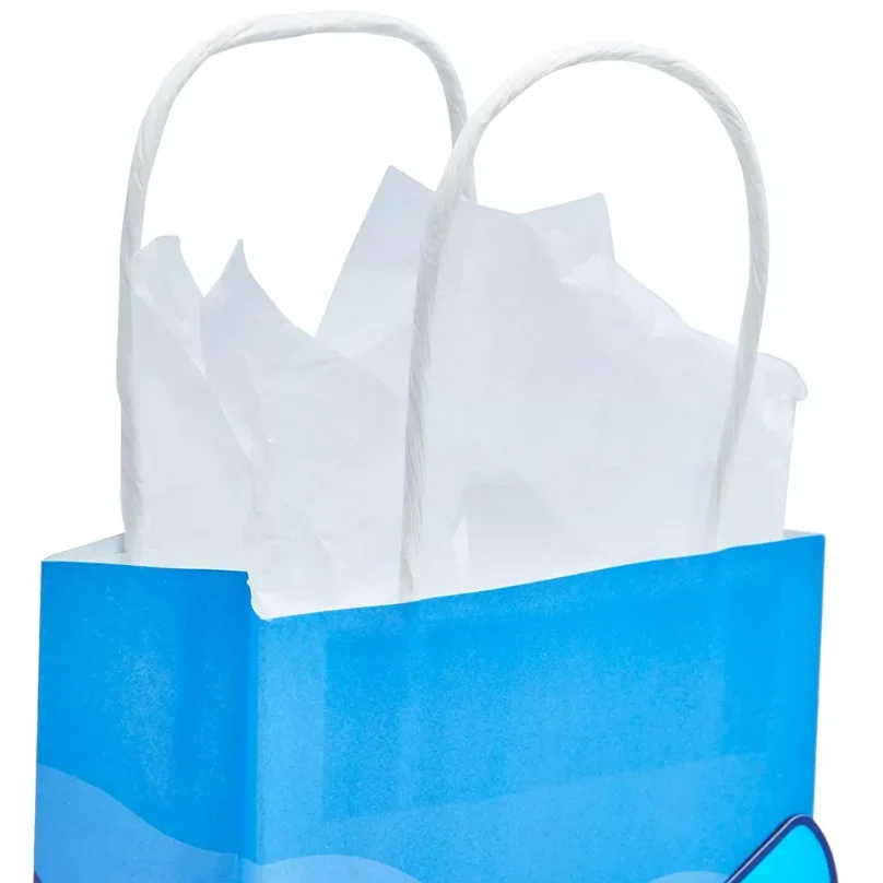 DAMAI Shark Paper Gift Bags Custom Kids Party Supplies for Birthday & Party Favor Gift Paper Bag Shark Candy Gift Bag