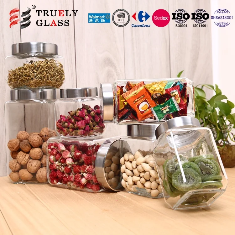 Factory Direct High Quality glass jar home goods Cheap Price Practical glass storage tank