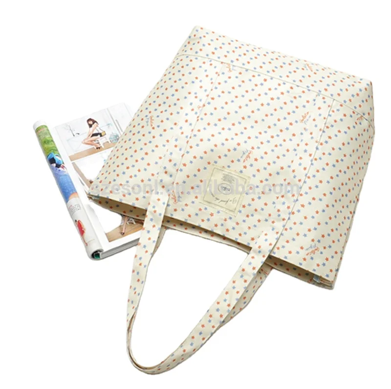 
China Products Manufacturers Printing Polyester Shopping Bag Custom Logo Fabric 