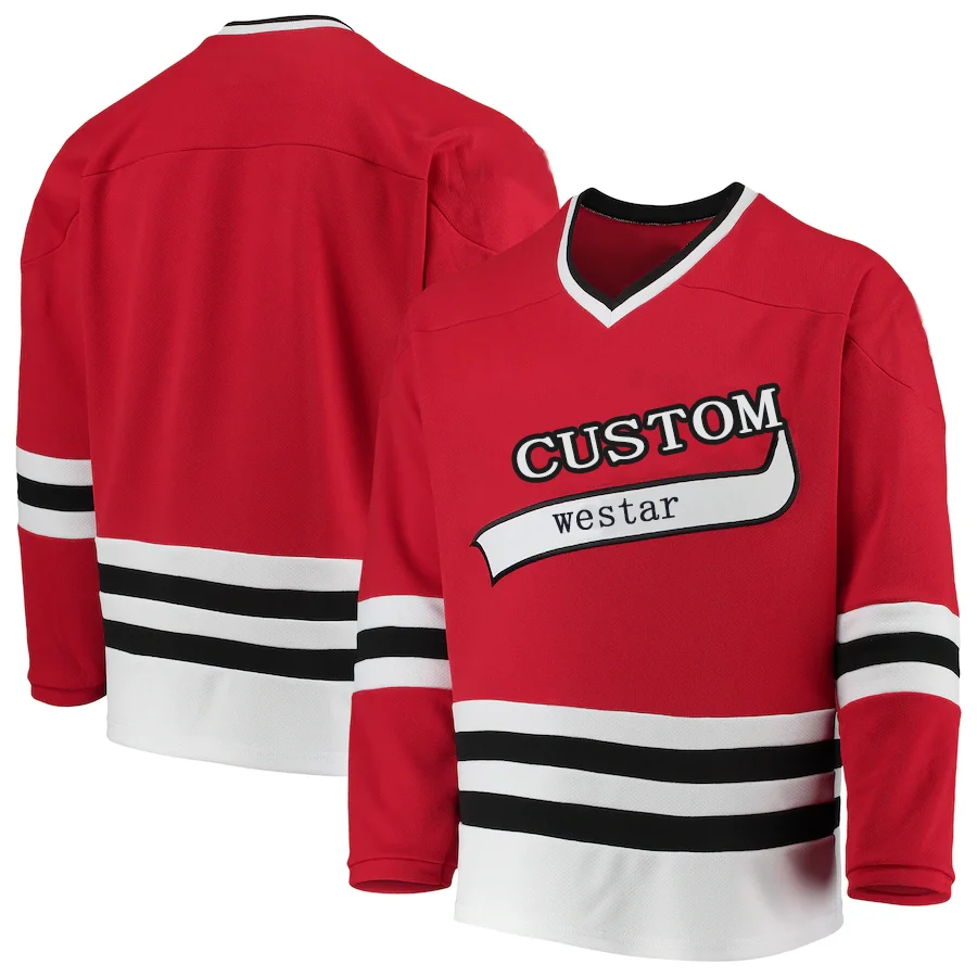 New Design 100% Polyester Sublimated Ice Hockey Jersey Custom Team Sport Wear Cheap ice Hockey Jersey