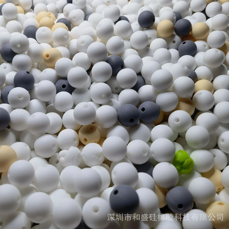2023 новый продукт моющиеся пищевые Красочные оптом детское ожерелье ювелирные изделия силиконовые бусины для