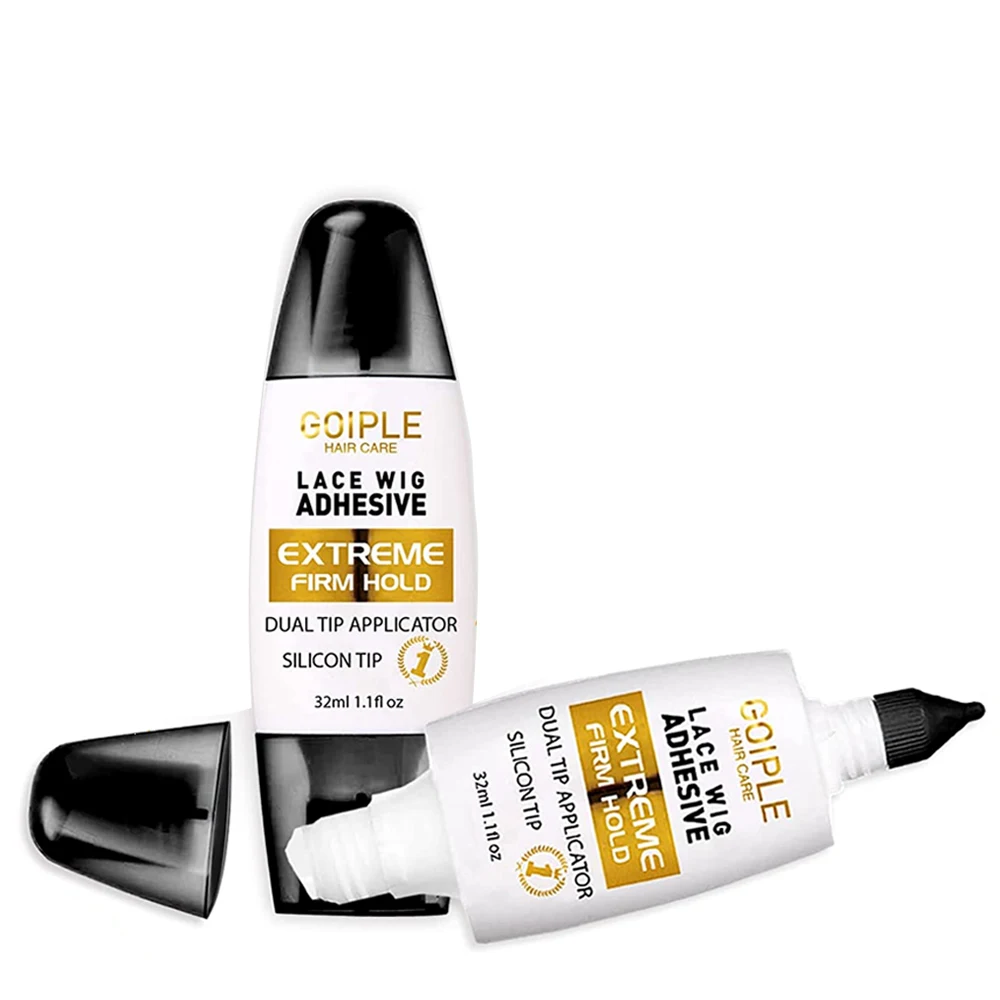 Vendor Wholesale Dual Tip Applicator Bond for Hair Extension Tape Toupees Super Strong Hold Waterproof Lace Front Glue for Wigs