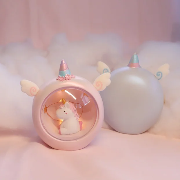 Bedside Decoration Cartoon Unicorn Led Night Light Birthday Gifts Table Decoration Night Light Children Toys