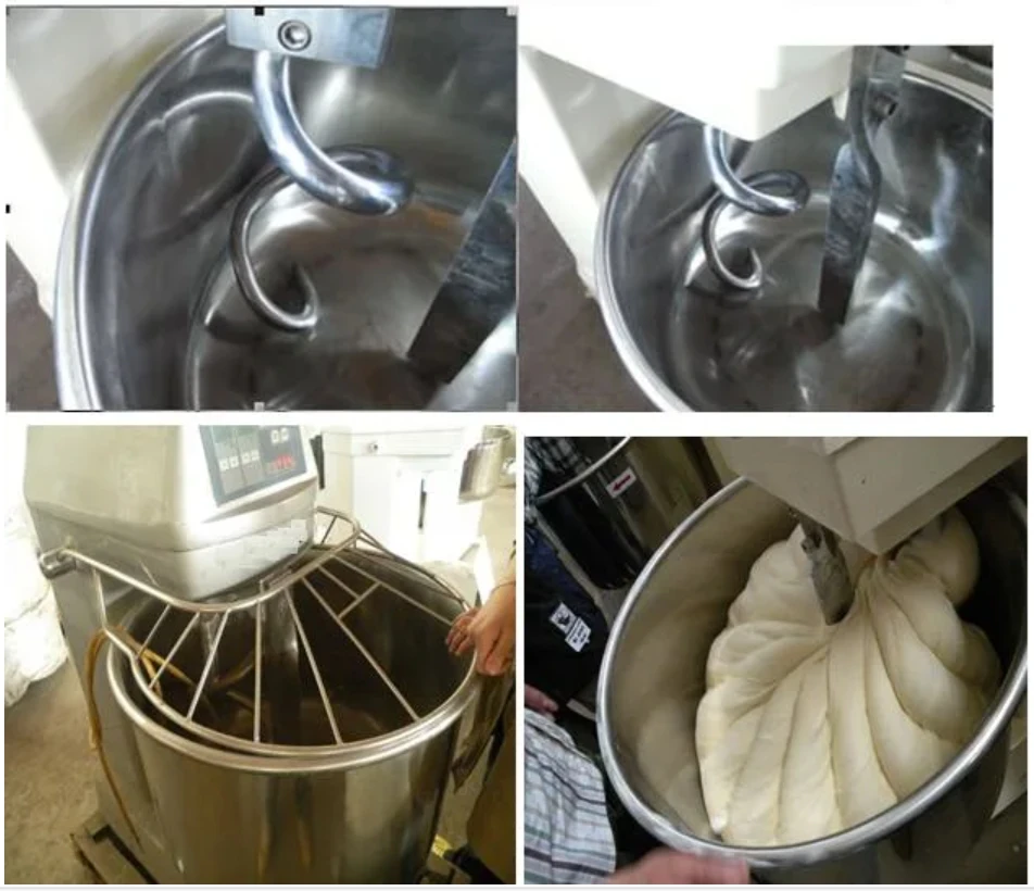 30L Stainless Steel Food Flour Spiral Dough Mixer For Commercial Bread Bakery