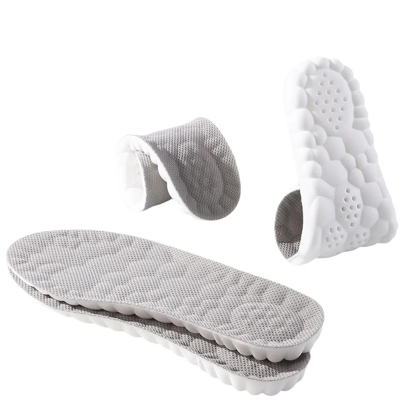 ZINSOLE Customizable 4d Cloud Technology Athletic Insoles Sole Soft Breathable Shock Absorption Cushion comforts Pu Insoles