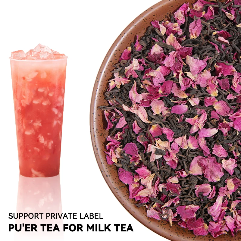 Wholesale bulk rose Puer milk tea shop special flower tea Bawang with 500g per bag