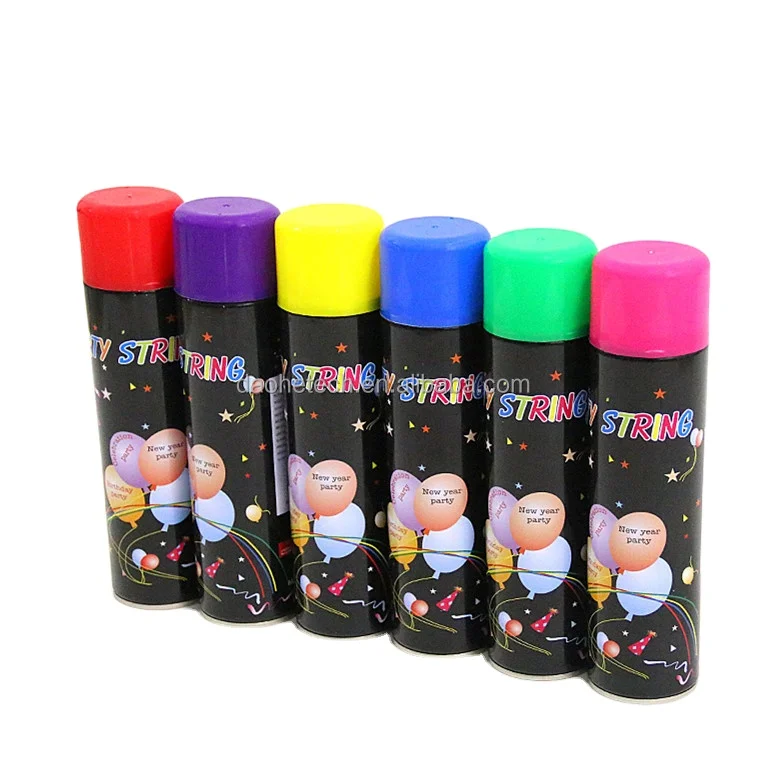 Оптовая продажа с фабрики невоспламеняющийся глупо партии струнный спрей для фестиваля 350 мл